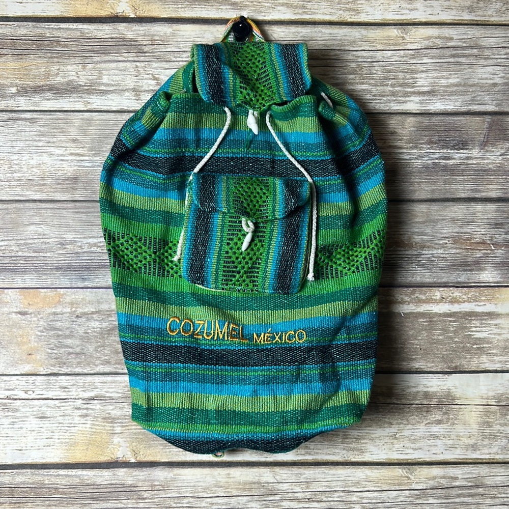 Boho beach bag from Cozumel Mexico